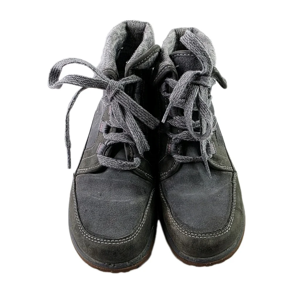 Chaco Barbary Casual Ankle Boots Womens Size 7 Castlerock Gray Leather
